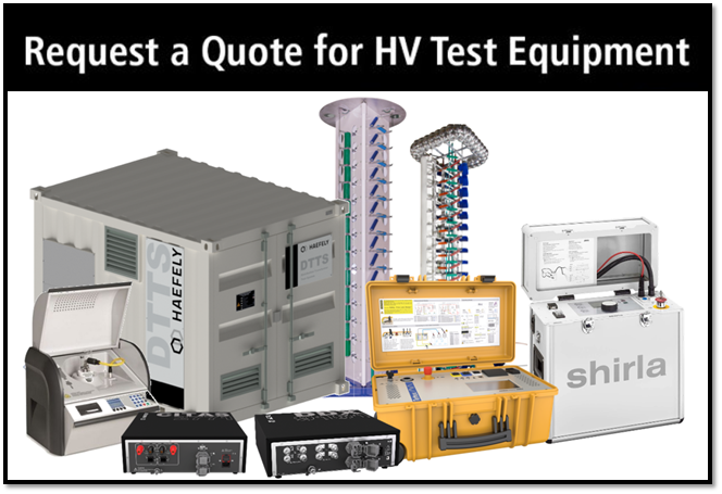 Request a quote for HV test equipment